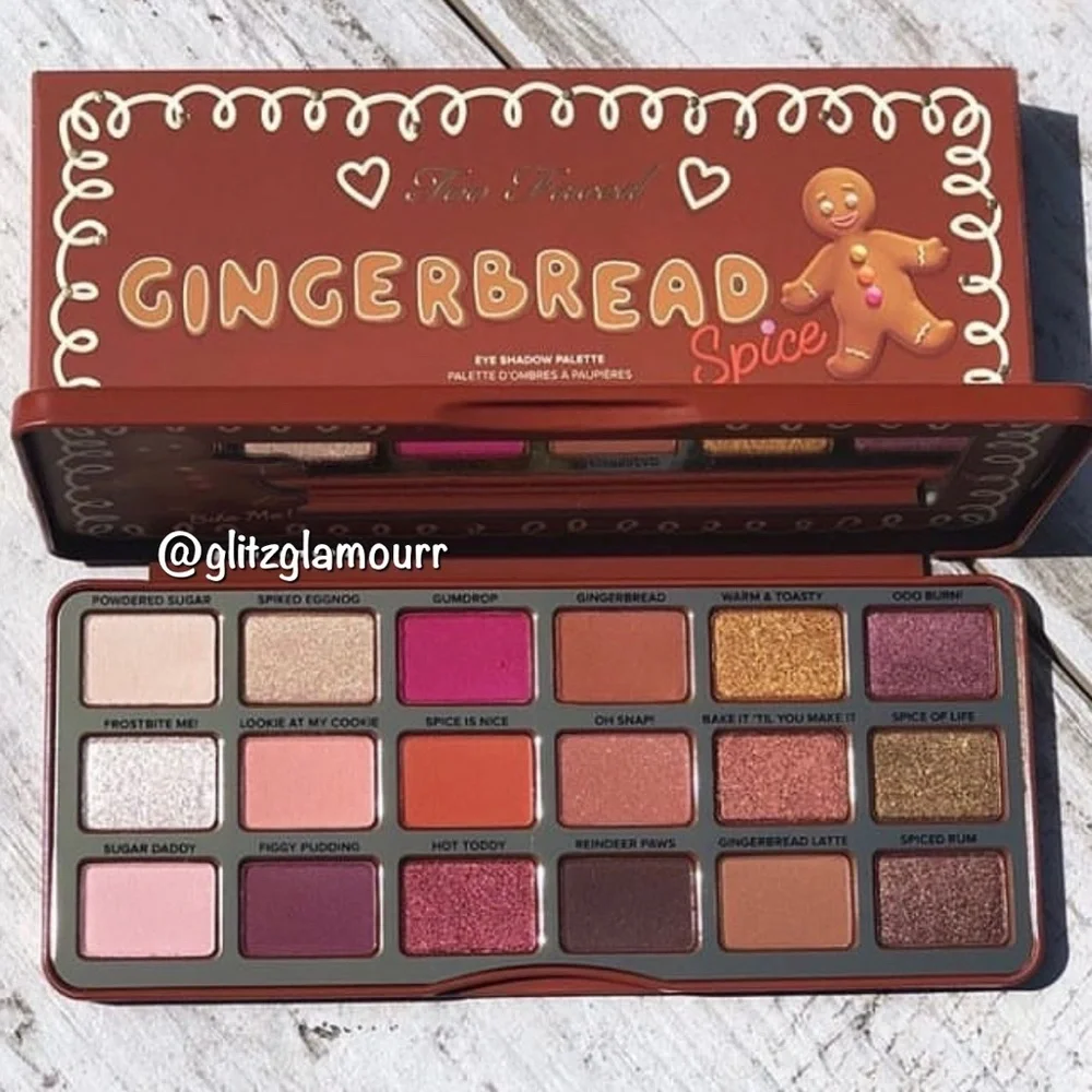 BNIB🍪Too Faced Gingerbread Spice Eyeshadow Palette🍪